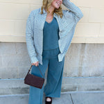 [Z Supply] Sloane V-Neck Top in Emerald Cove - The Pink Pineapple 850