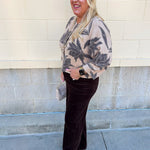 [Z Supply] Valor Floral Cardigan in Soft Ecru - The Pink Pineapple 850