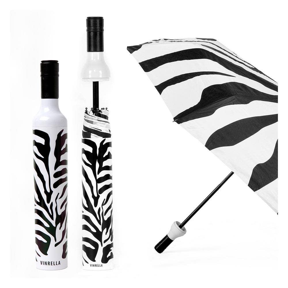 Zebra Bottle Umbrella - The Pink Pineapple 850