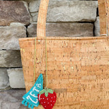 Zeta Tau Alpha Beaded Bag Charm - The Pink Pineapple 850