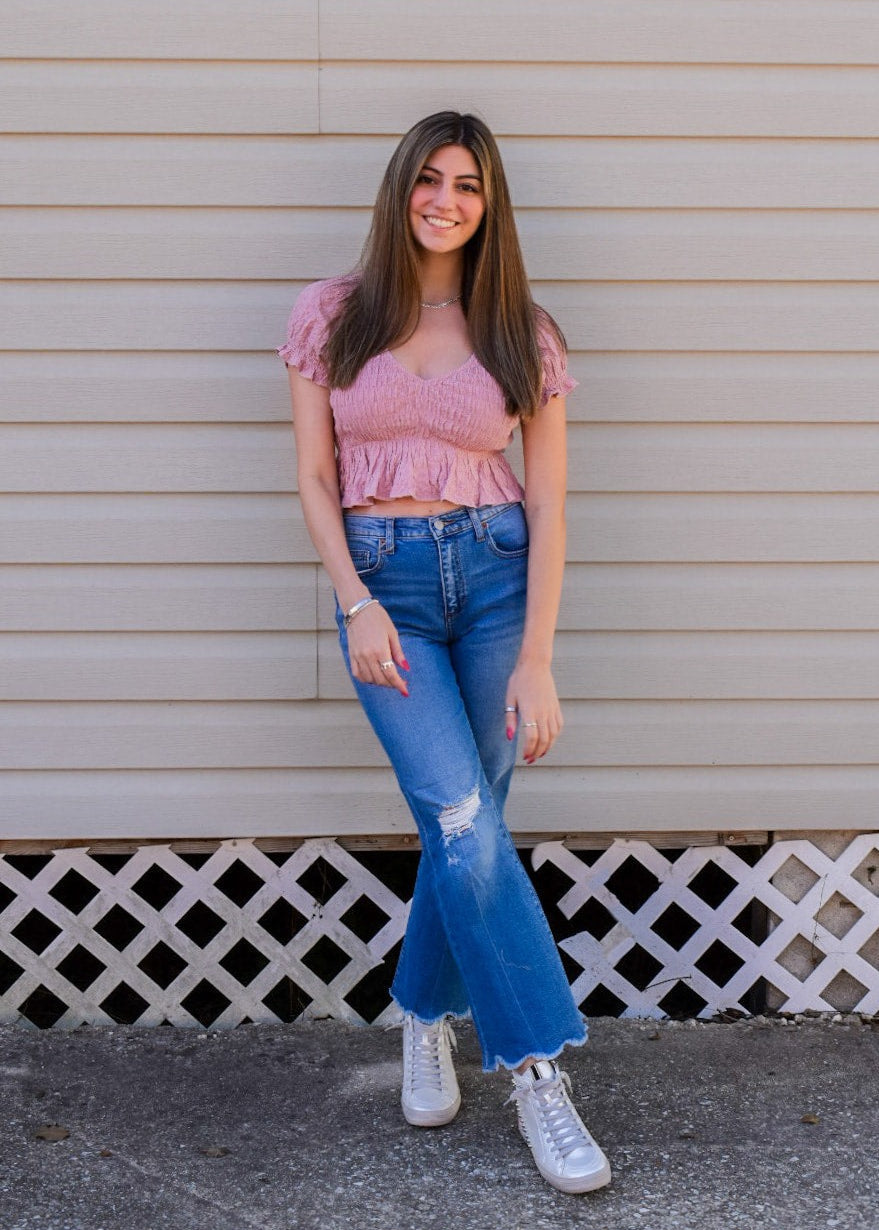 The Lexi High-Rise Kick Flare Jeans