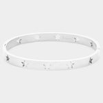 Cut Out Star Stainless Steel Bracelet | Silver