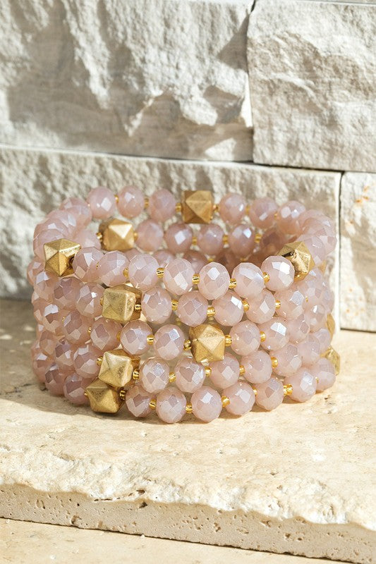 Irma Glass Mixed Beads Bracelets