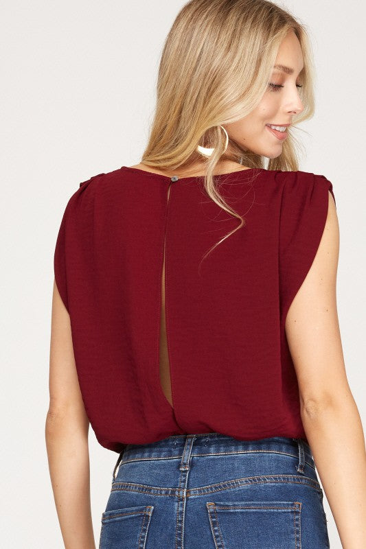 Call You Up Cowl Neck Bodysuit