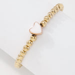 Gold Bead Stack Bracelet