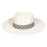 Boho Pattern Strap Fedora Hat
