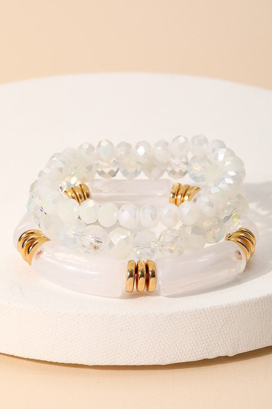 Glass Bead Bracelet Set