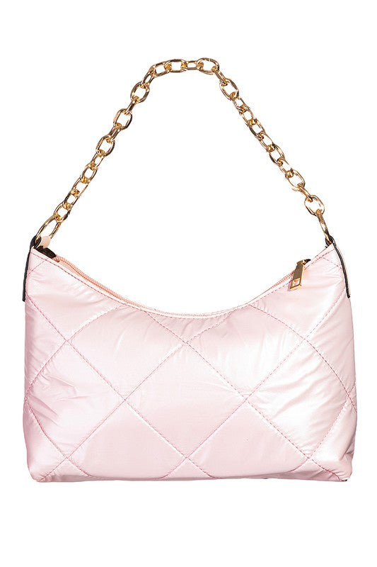 Chain Quilted Crossbody Bag