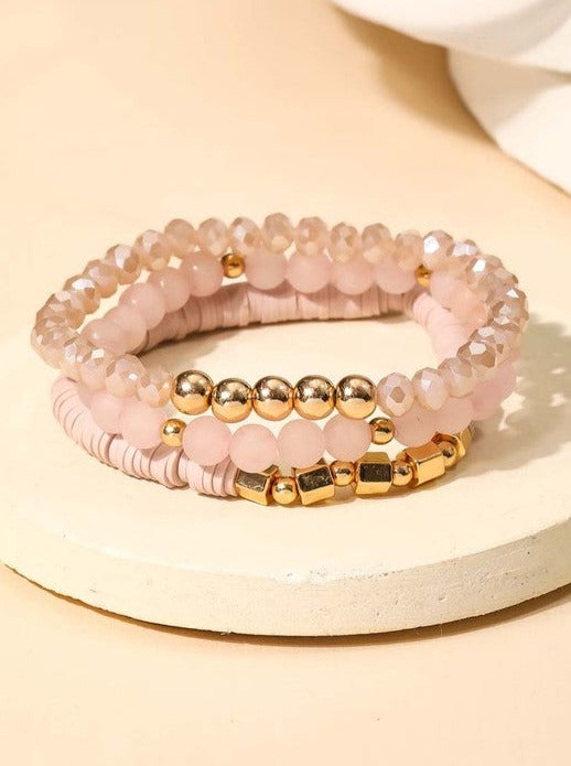 Blush Stackable Bracelet Set