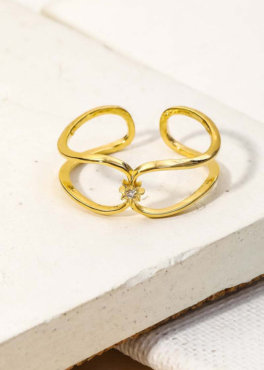 Double Loop Fashion Ring