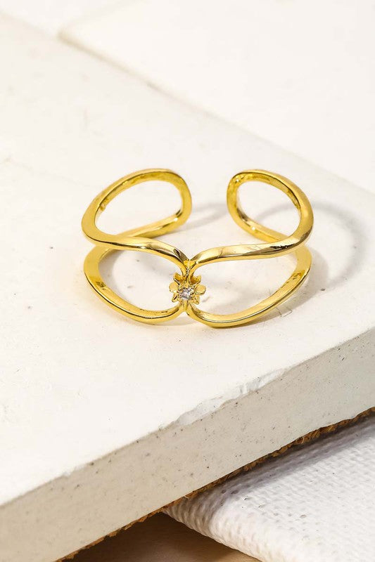 Double Loop Fashion Ring