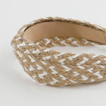 Raffia Straw Weaving Braided Knot Headband