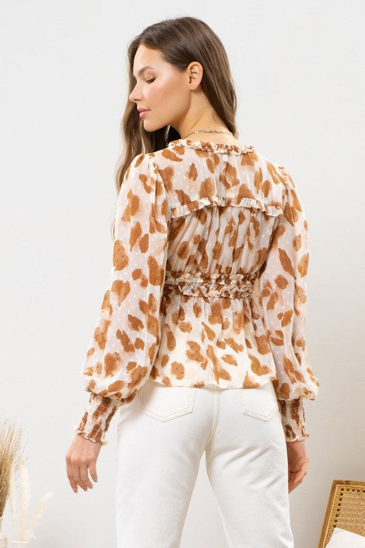 Lovely Chill Ruffled Blouse | Back View