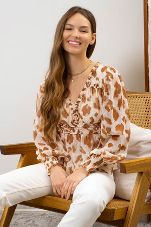 Lovely Chill Ruffled Blouse | Front View