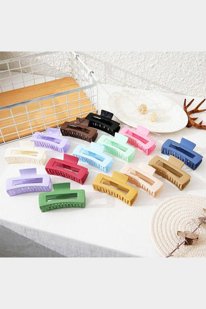 Solid Open Rectangle Hair Claw Clip