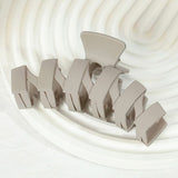 Solid Zigzag Chevron Hair Claw Clip