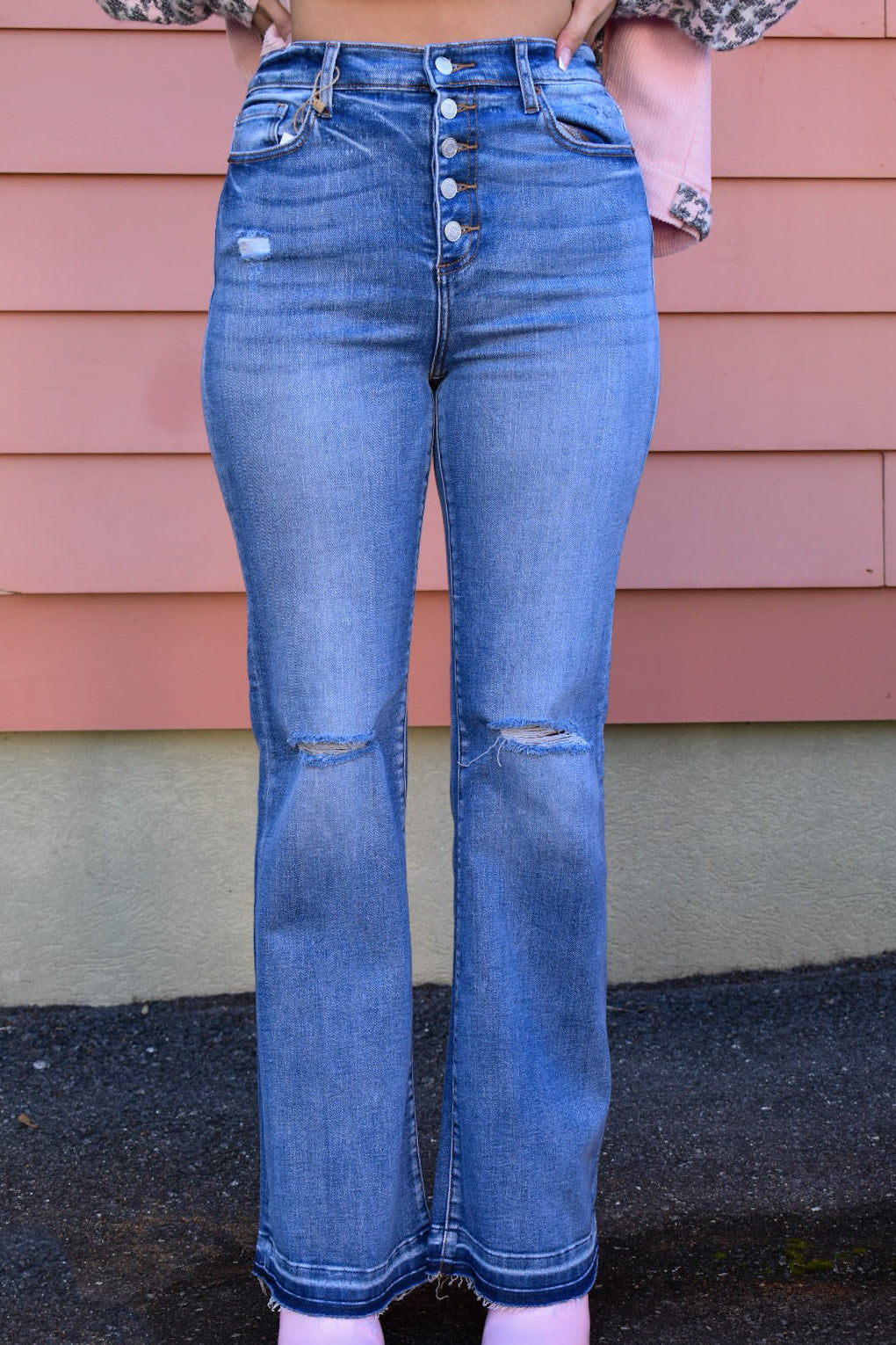 The Amy High-Rise Bootcut Jeans