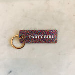 Party Girl Keychain | Front View