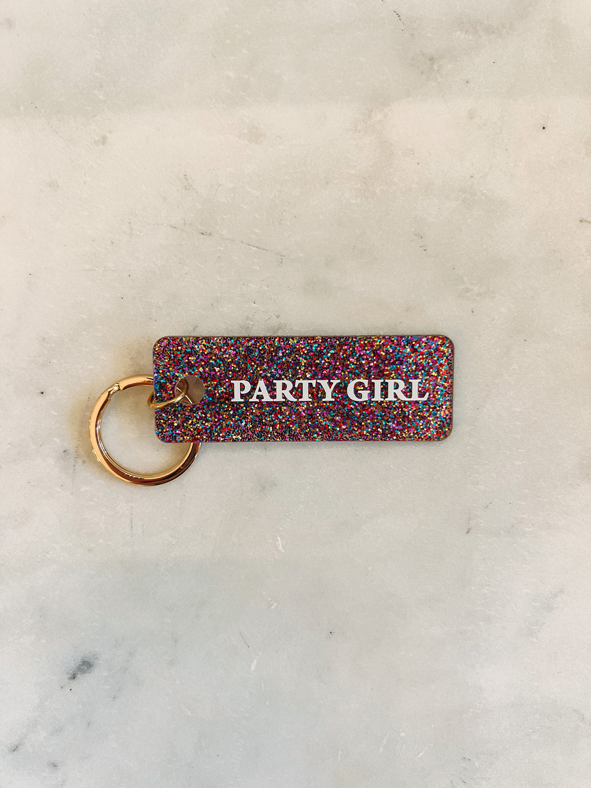 Party Girl Keychain | Front View