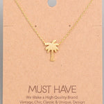 Must Have Gold Palm Tree Pendant