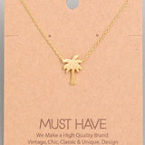 Must Have Gold Palm Tree Pendant