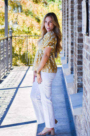 Sarah High Rise Ankle Kick Flare