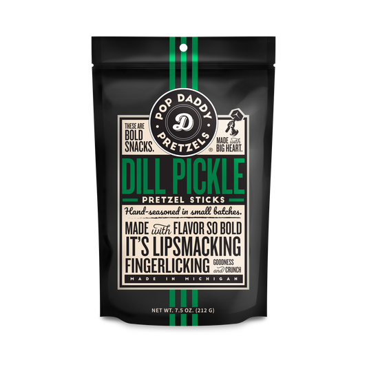 Pop Daddy – Dill Pickle Seasoned Pretzels 7.5oz