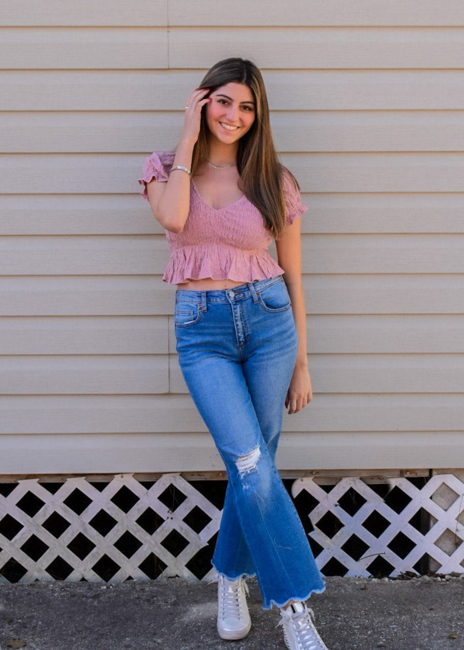The Lexi High-Rise Kick Flare Jeans