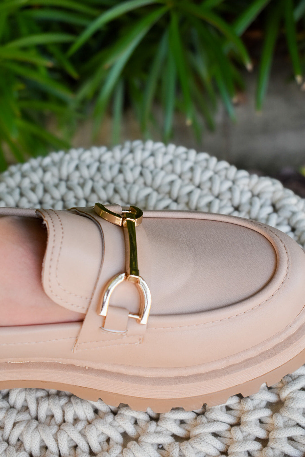 Raffi Metallic Chain Platform Loafers