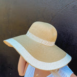 Two Tone Floppy Sun Hat | Side View
