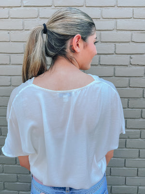 Beyond Lovely Cowl Neck Top | Back View