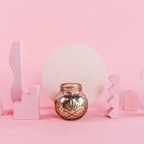 Sweet Grace Blush-Toned Mercury Glass Candle