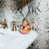 Sweet Grace Blush-Toned Mercury Glass Candle