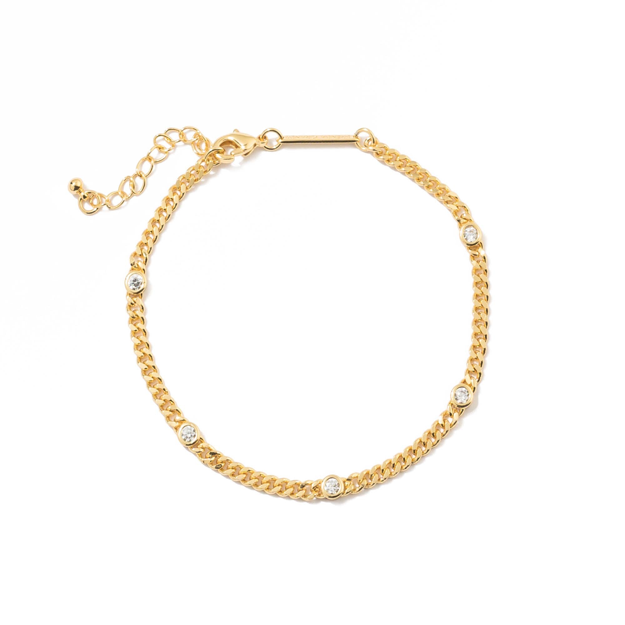 [Brenda Grands] CZ Dainty Bracelet - The Pink Pineapple 850