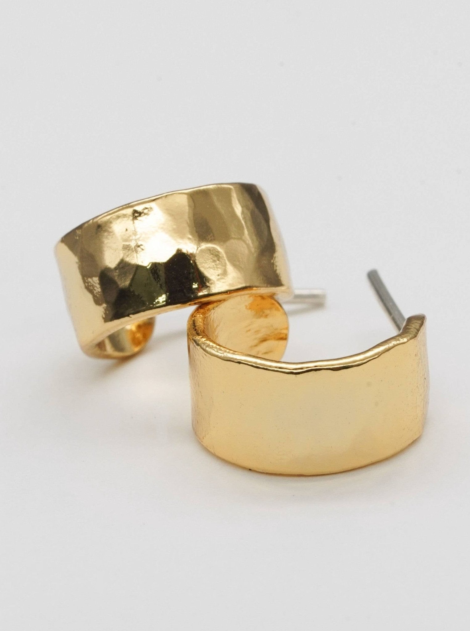 [Brenda Grands] Hammered Hoops Mini - The Pink Pineapple 850