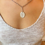 Chunky Cross Coin Pendant - The Pink Pineapple 850