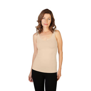 Stunning Gaze Basic Tank-Toasted Almond