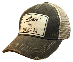 Livin' The Dream Distressed Trucker Cap