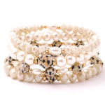 Eva Ball Beaded Pearl Bracelet Set - The Pink Pineapple 850