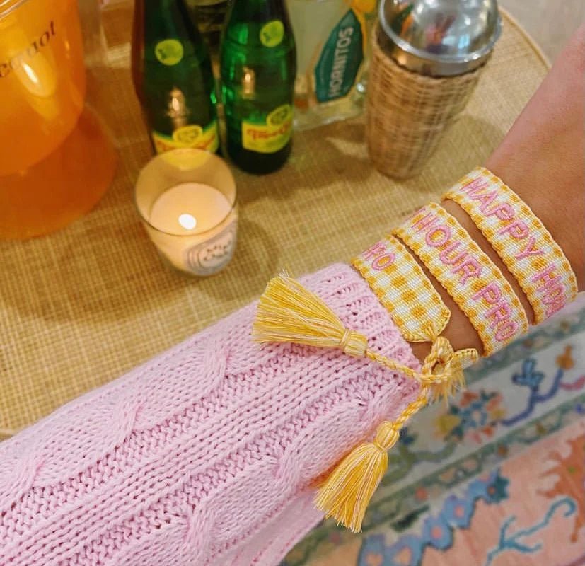 {FINAL SALE} Happy Hour Pro Kenzie Collection Bracelet - The Pink Pineapple 850