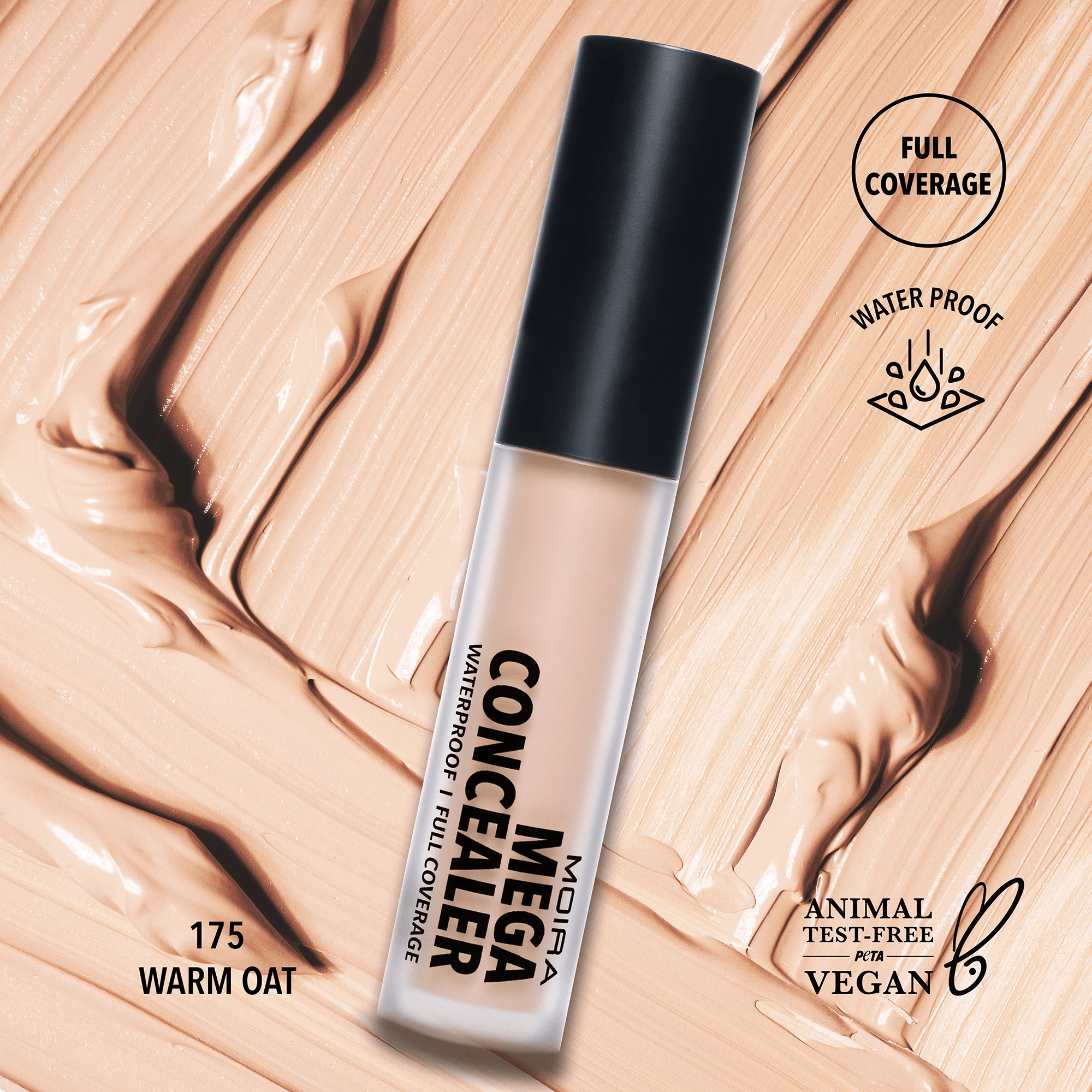 {FINAL SALE} Mega Waterproof Concealer 175 - Warm Oat - The Pink Pineapple 850