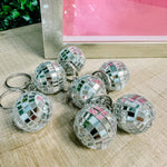 {FINAL SALE} Mini Disco Ball Keychains - The Pink Pineapple 850