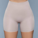 {FINAL SALE} Seamless Mid - Waist & Anti - Chafing Slip Shorts - Nude - The Pink Pineapple 850