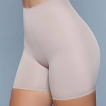 {FINAL SALE} Seamless Mid - Waist & Anti - Chafing Slip Shorts - Nude - The Pink Pineapple 850