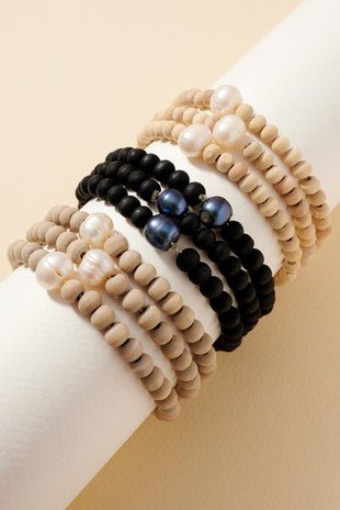 Gala Stretchy Beaded Bracelet - The Pink Pineapple 850