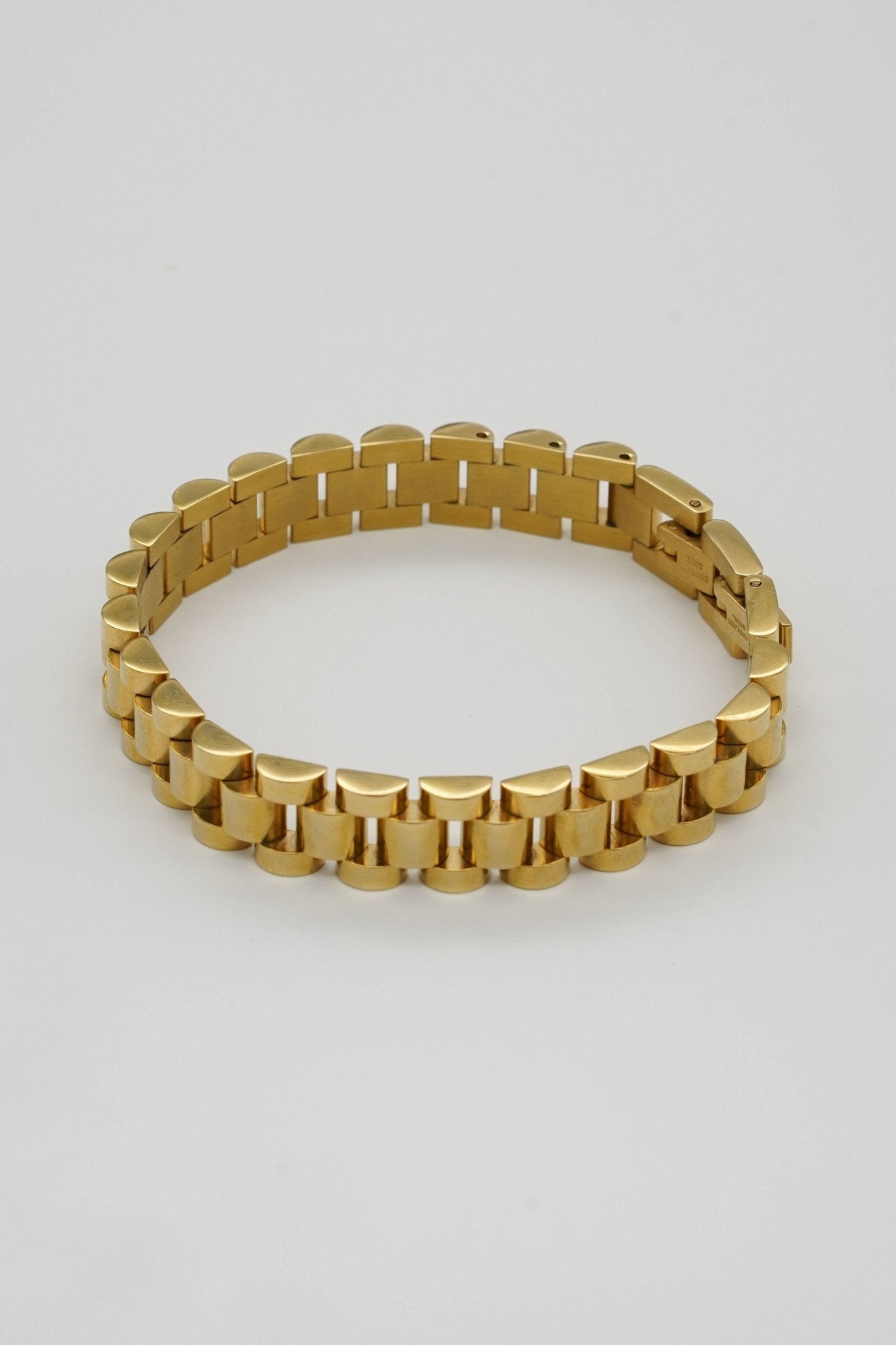 Gold Watch Band Bracelet - The Pink Pineapple 850