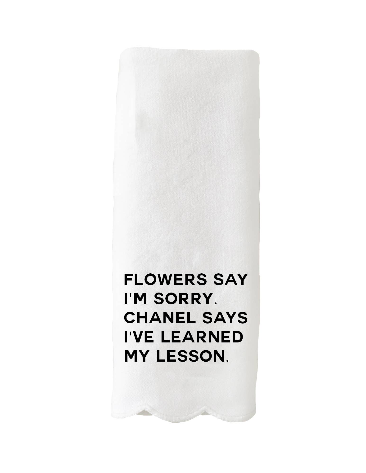 Guest Towel - Flowers Say I'm Sorry - The Pink Pineapple 850