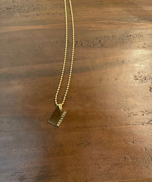 Inspirational Tag Necklace