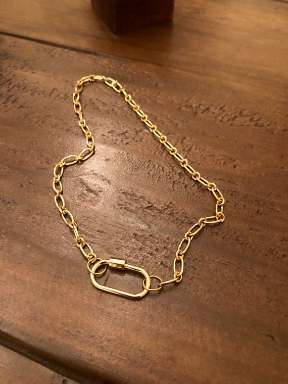 Tiny Screw Lock Necklace/Bracelet