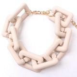 Matte Colorful Chain Bracelet - The Pink Pineapple 850